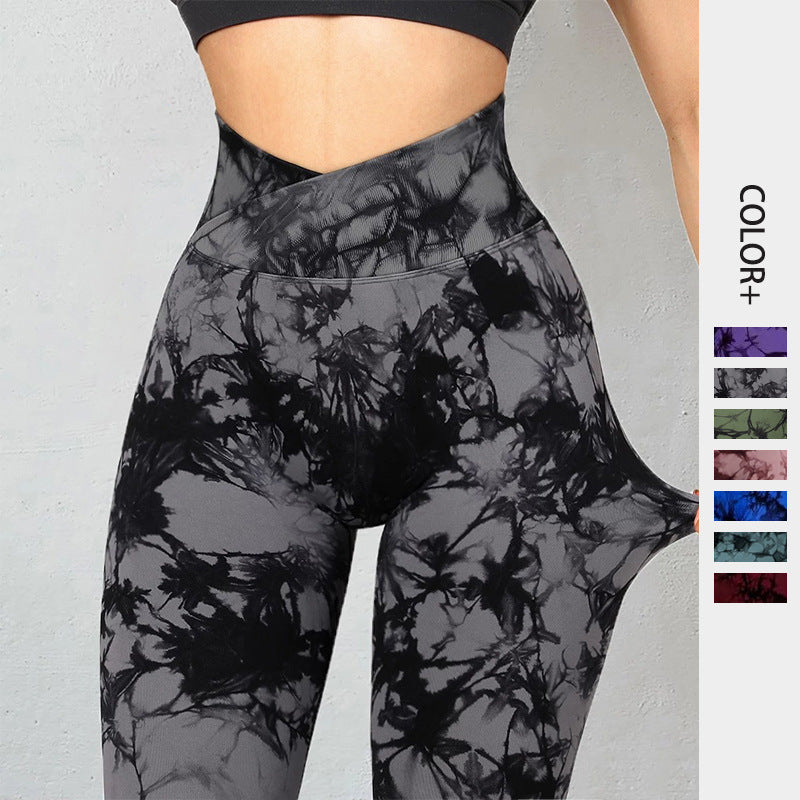 V-waist Tie Dye Leggings