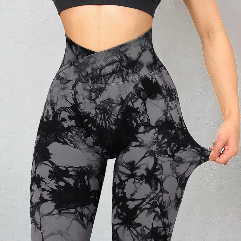 V-waist Tie Dye Leggings