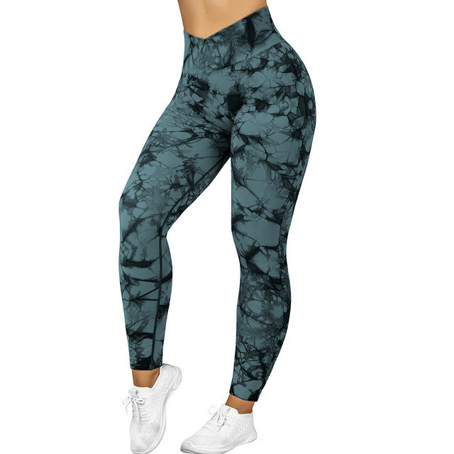 V-waist Tie Dye Leggings