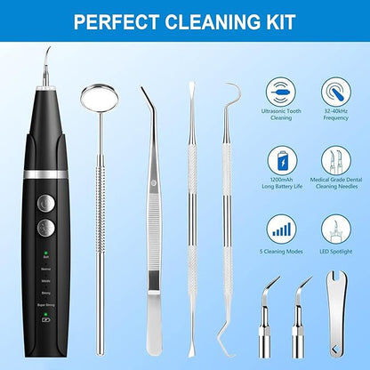 Dental Plaque And Tartar Remover Ultrasonic Teeth For Dogs Cleaner Toothbrush Set