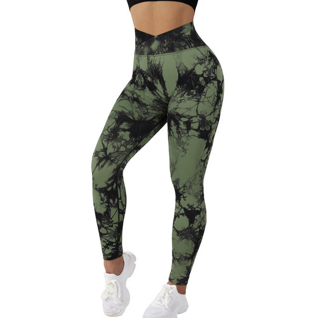 V-waist Tie Dye Leggings