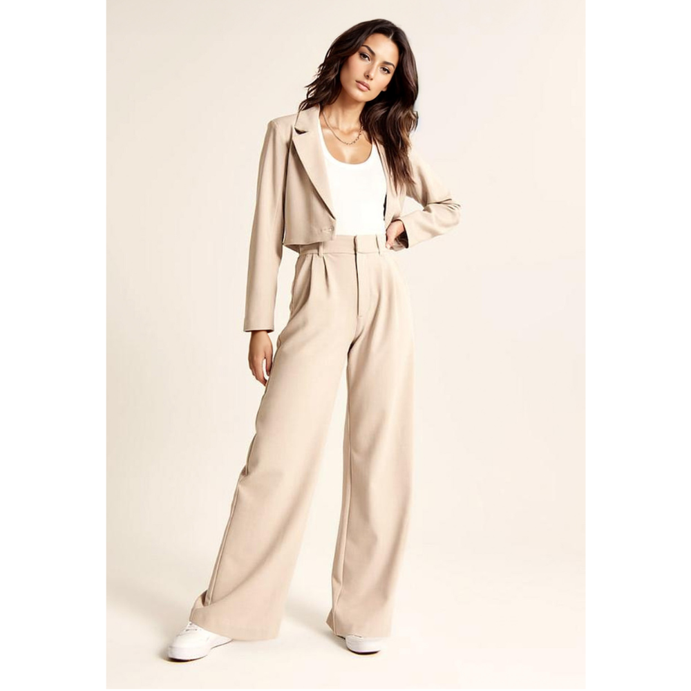 Wide Leg Tailored Pants